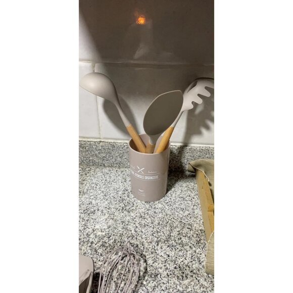 33 pcs Non-Stick Silicone Cooking Kitchen Utensils Spatula Set with Holder - Picture 8 of 16